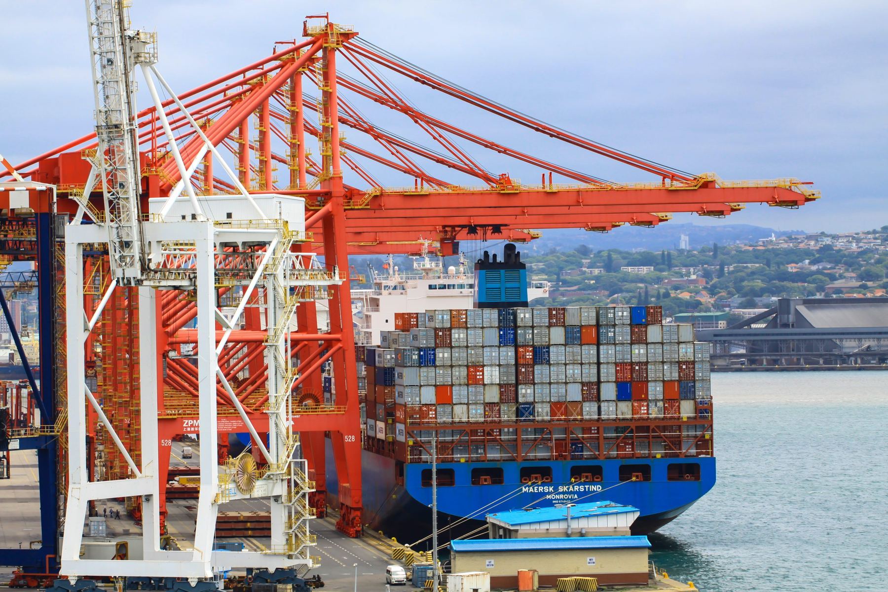 Container stacks at the Port of Durban